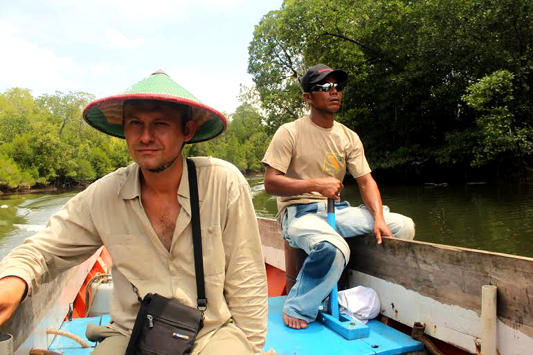 Foto: Michal Gálik Stanislav Lhota během terénního výzkumu. Foto: Michal Gálik