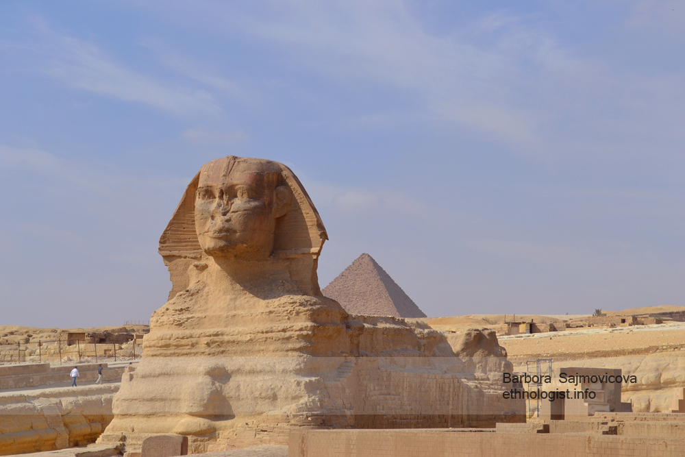 Foto: Barbora Šajmovičová Velká sfinga v Gíze. Foto: Barbora Šajmovičová, Nikon D3100, 2011.