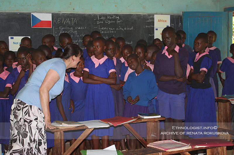 Photo: Archival photo of Renata Rokuskova Renata Rokuskova´s lesson about Europe. Photo: Archival photo of Renata Rokuskova
